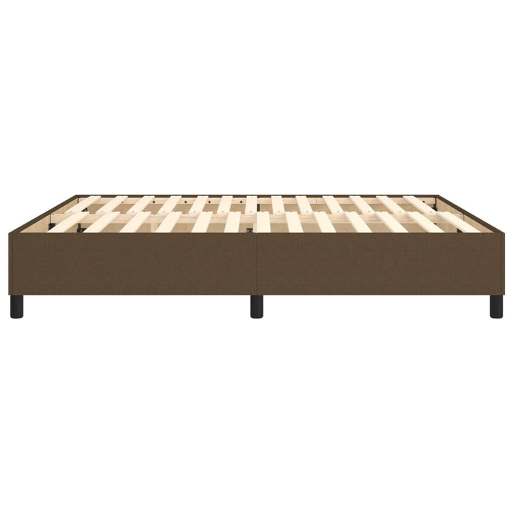 Boxspring sengeramme 180x200 cm stof mørkebrun