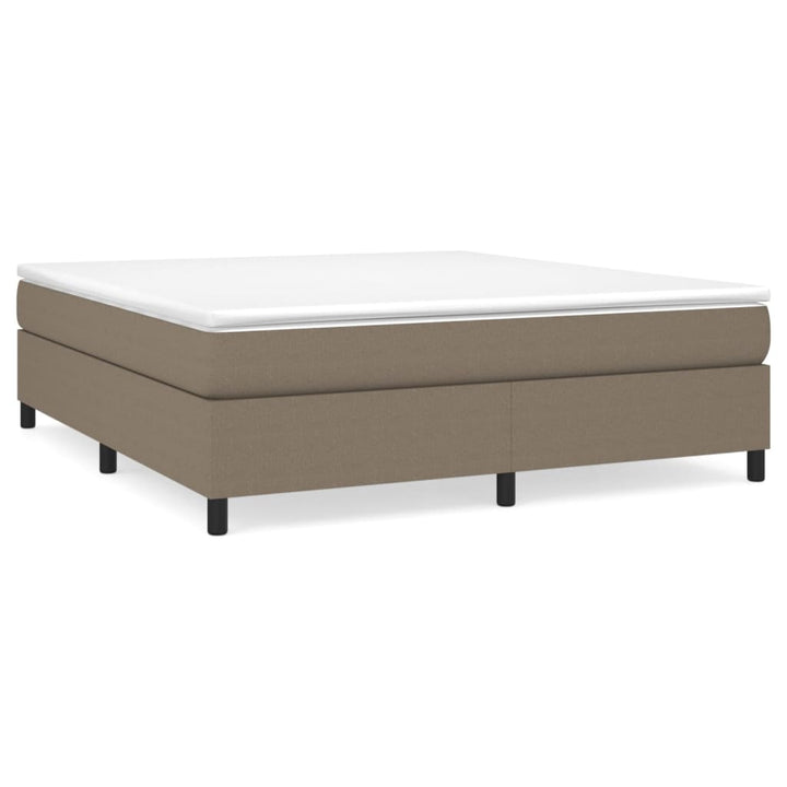 Boxspring sengeramme 180x200 cm stof gråbrun