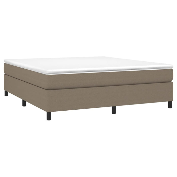 Boxspring sengeramme 180x200 cm stof gråbrun