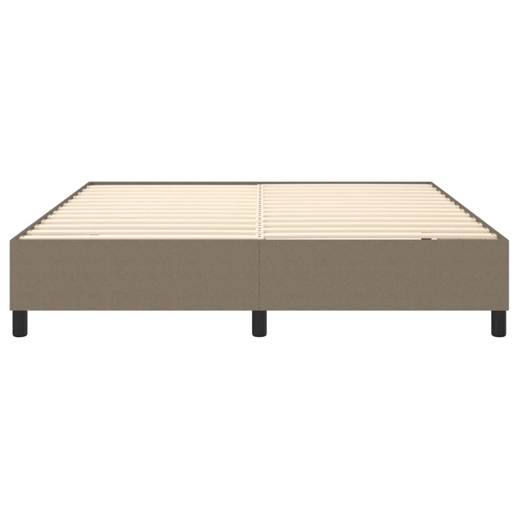 Boxspring sengeramme 180x200 cm stof gråbrun
