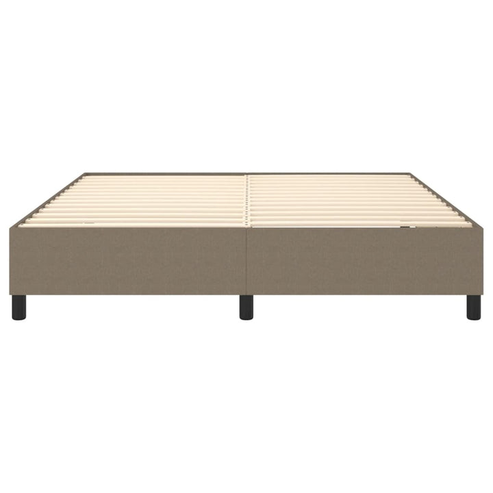 Boxspring sengeramme 180x200 cm stof gråbrun