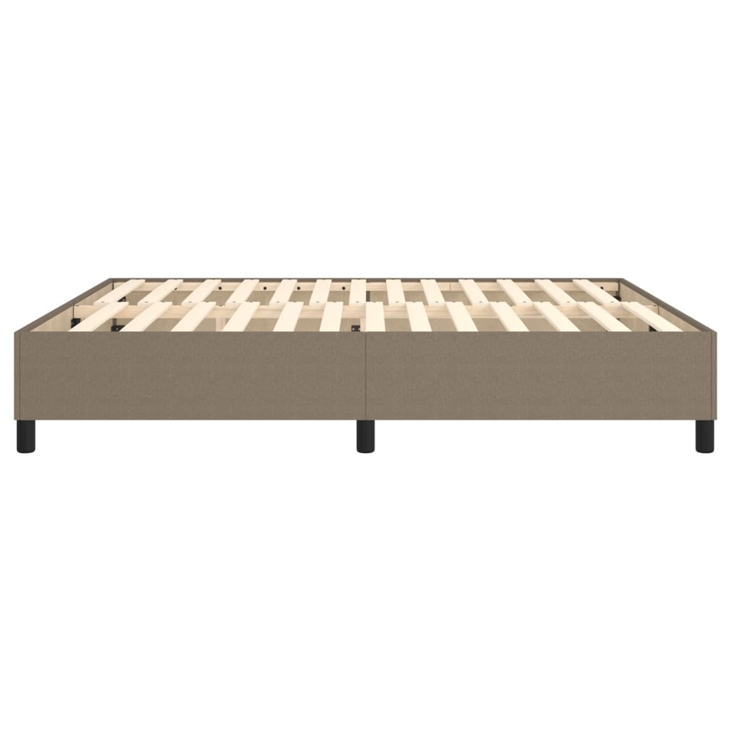 Boxspring sengeramme 180x200 cm stof gråbrun