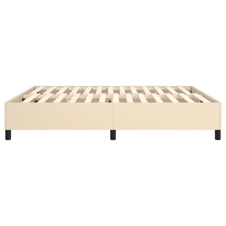 Boxspring sengeramme 180x200 cm stof cremefarvet