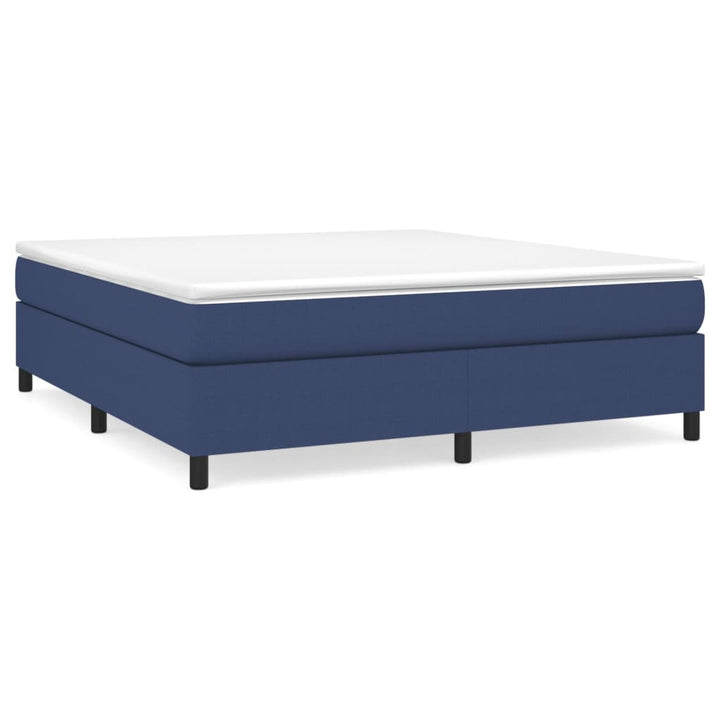 Boxspring sengeramme 180x200 cm stof blå