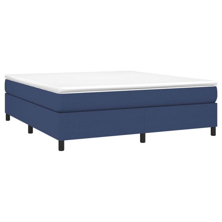 Boxspring sengeramme 180x200 cm stof blå