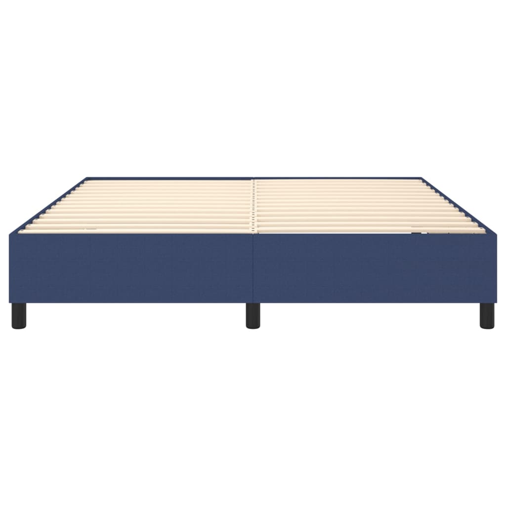 Boxspring sengeramme 180x200 cm stof blå