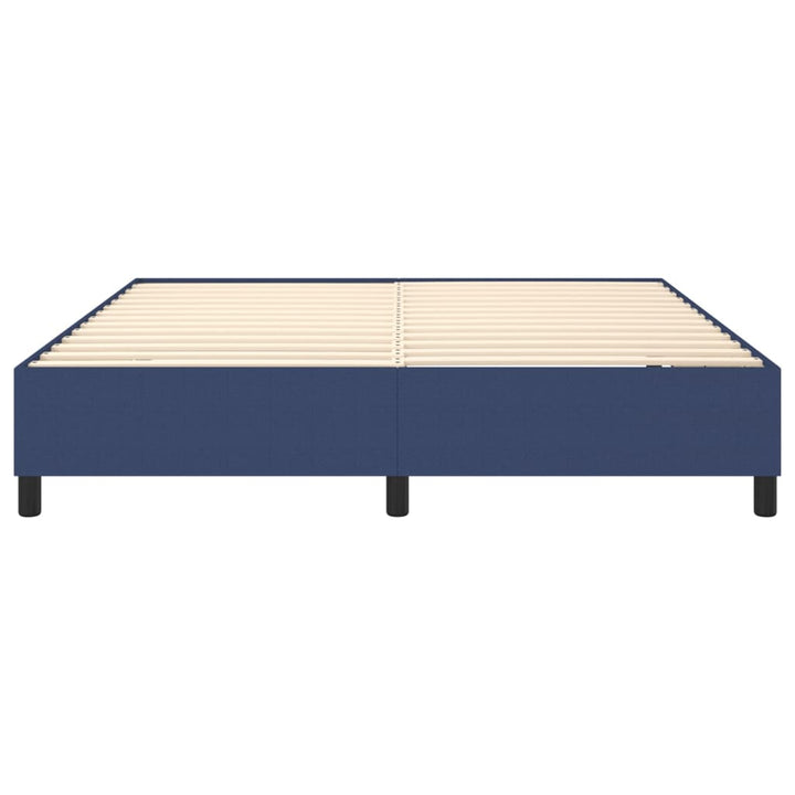 Boxspring sengeramme 180x200 cm stof blå