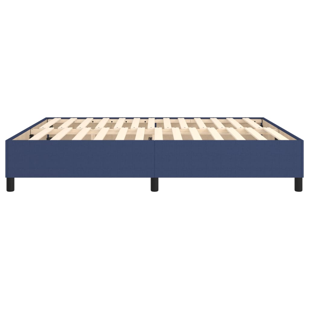 Boxspring sengeramme 180x200 cm stof blå
