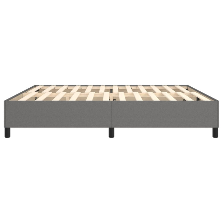 Boxspring sengeramme 200x200 cm stof mørkegrå