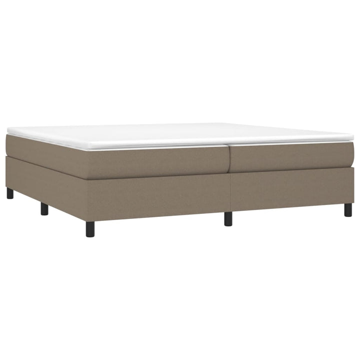 Boxspring sengeramme 200x200 cm stof gråbrun