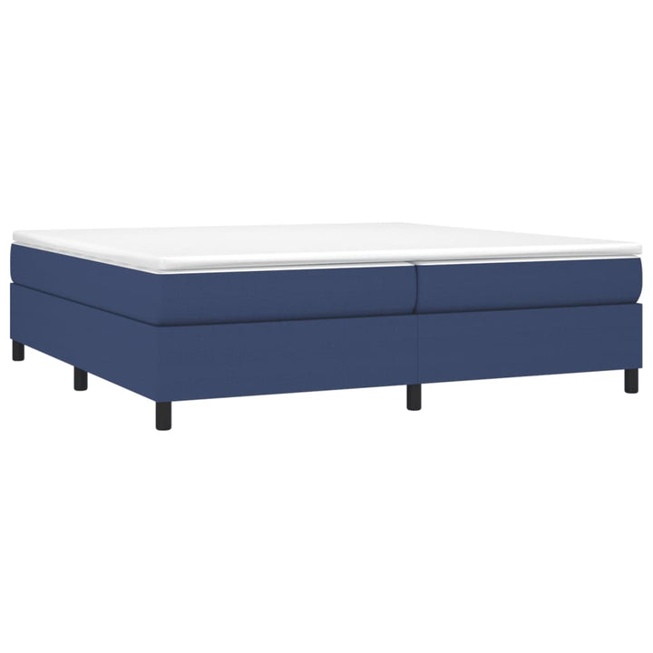 Boxspring sengeramme 200x200 cm stof blå