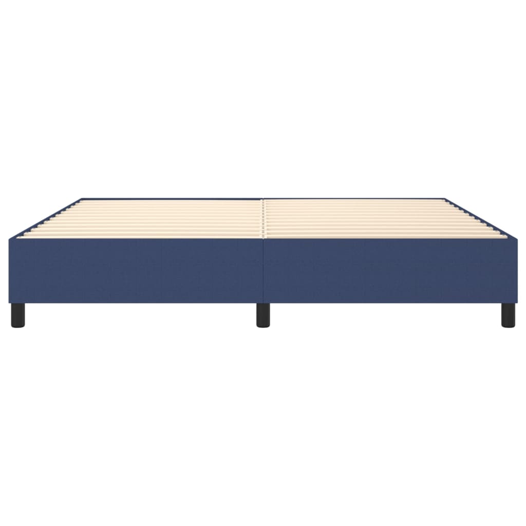 Boxspring sengeramme 200x200 cm stof blå