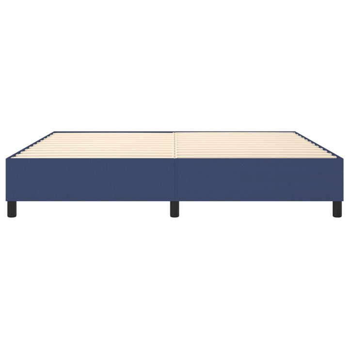 Boxspring sengeramme 200x200 cm stof blå