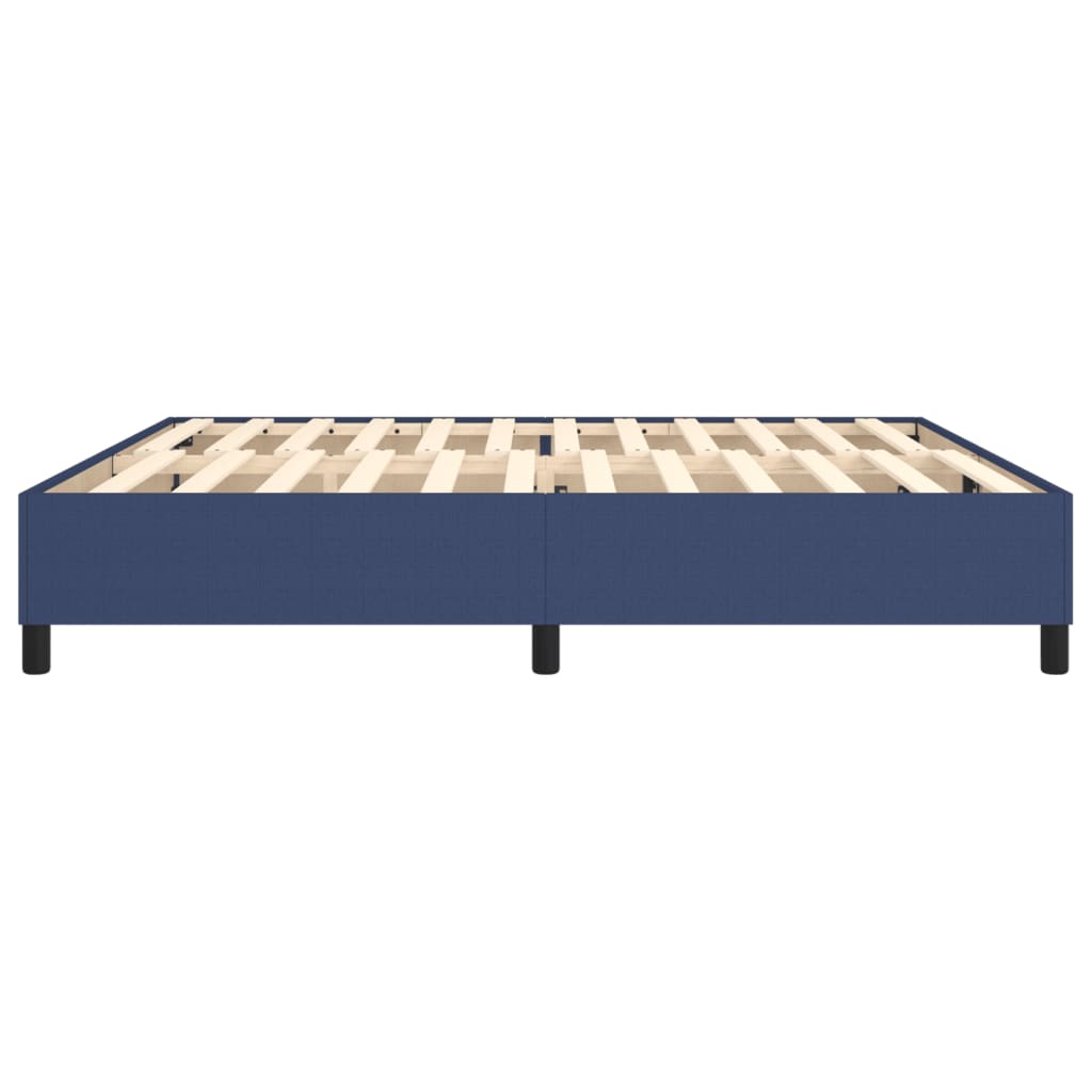 Boxspring sengeramme 200x200 cm stof blå