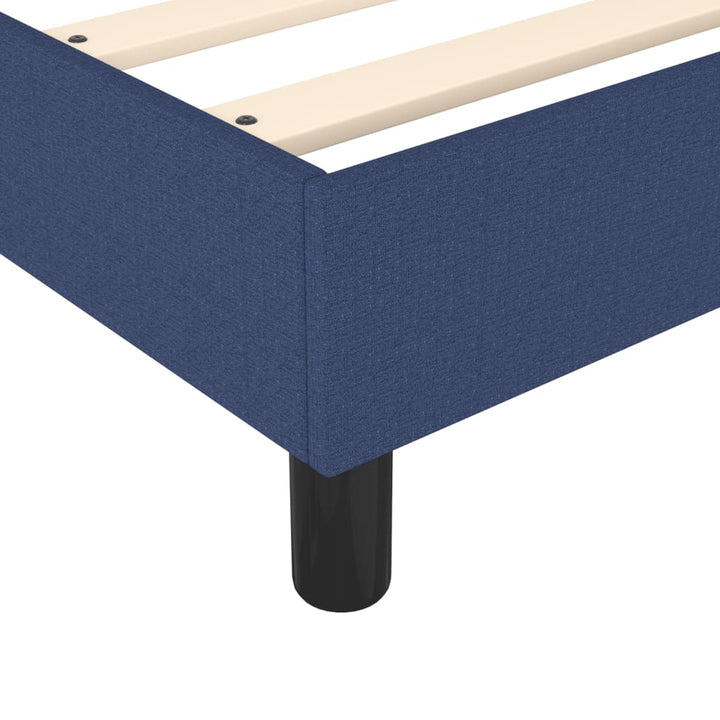 Boxspring sengeramme 200x200 cm stof blå