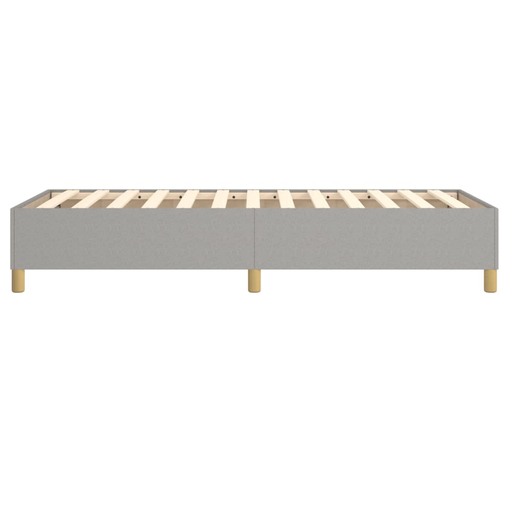 Boxspring sengeramme Lysegrå 80x200 cm Stof