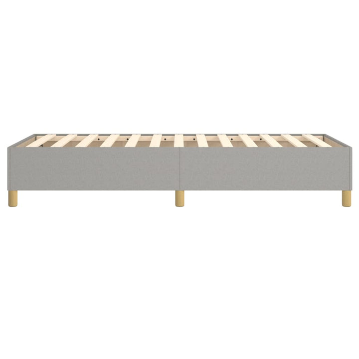 Boxspring sengeramme Lysegrå 80x200 cm Stof