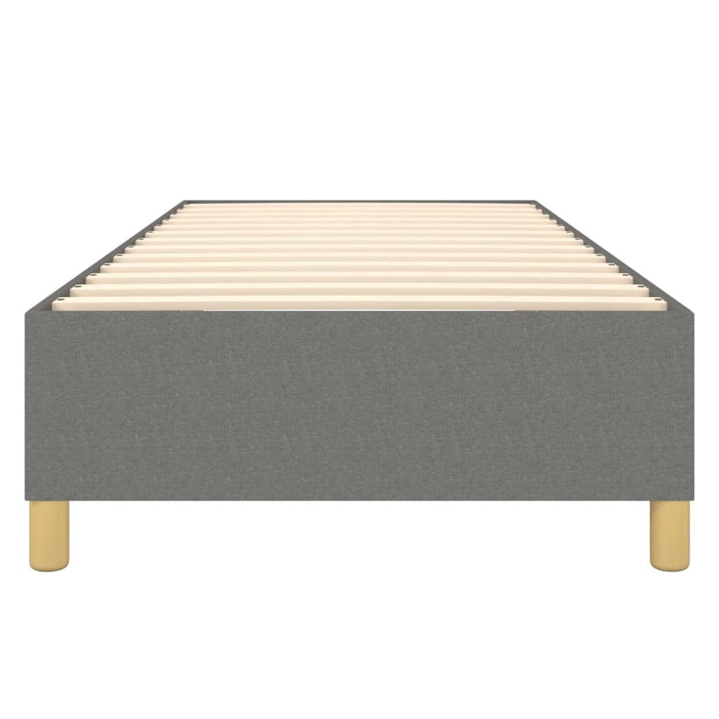 Boxspring sengeramme Mørkegrå 80x200 cm Stof
