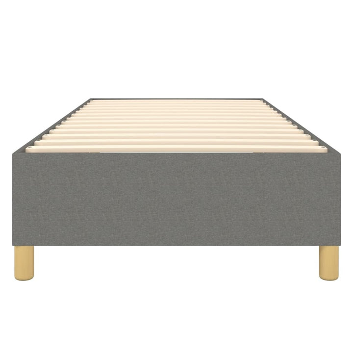 Boxspring sengeramme Mørkegrå 80x200 cm Stof