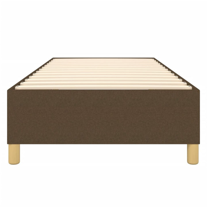 Boxspring sengeramme Mørkebrun 80x200 cm Stof