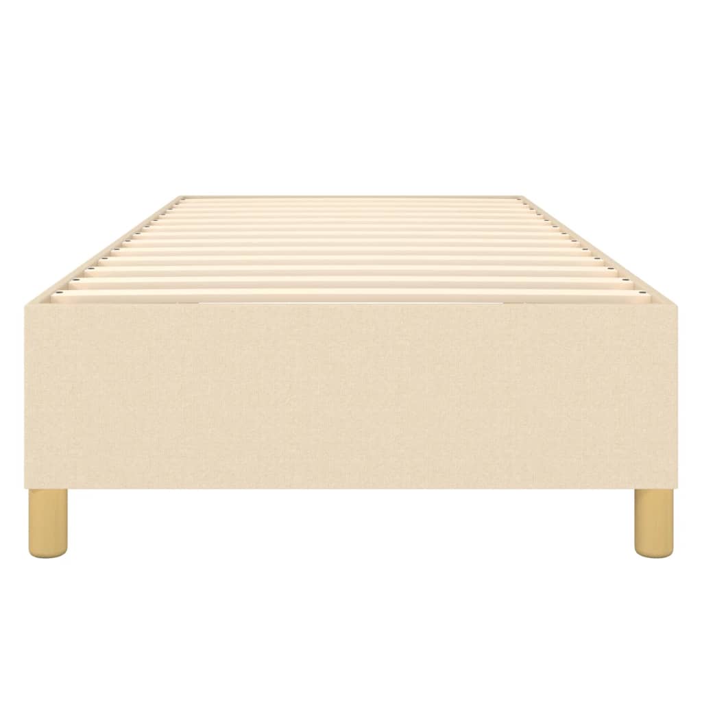 Boxspring sengeramme 80x200 cm stof cremefarvet