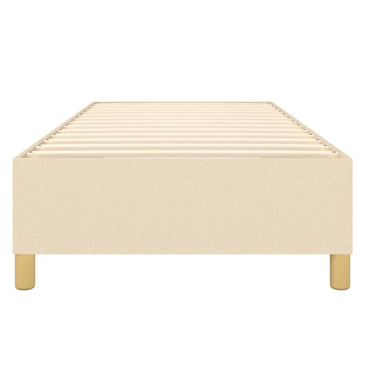 Boxspring sengeramme 80x200 cm stof cremefarvet