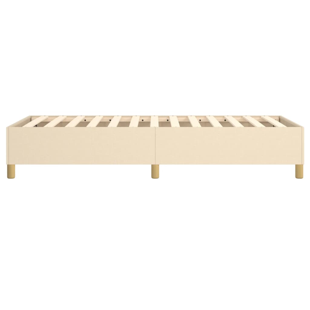 Boxspring sengeramme 80x200 cm stof cremefarvet