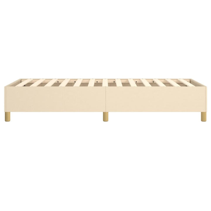 Boxspring sengeramme 80x200 cm stof cremefarvet
