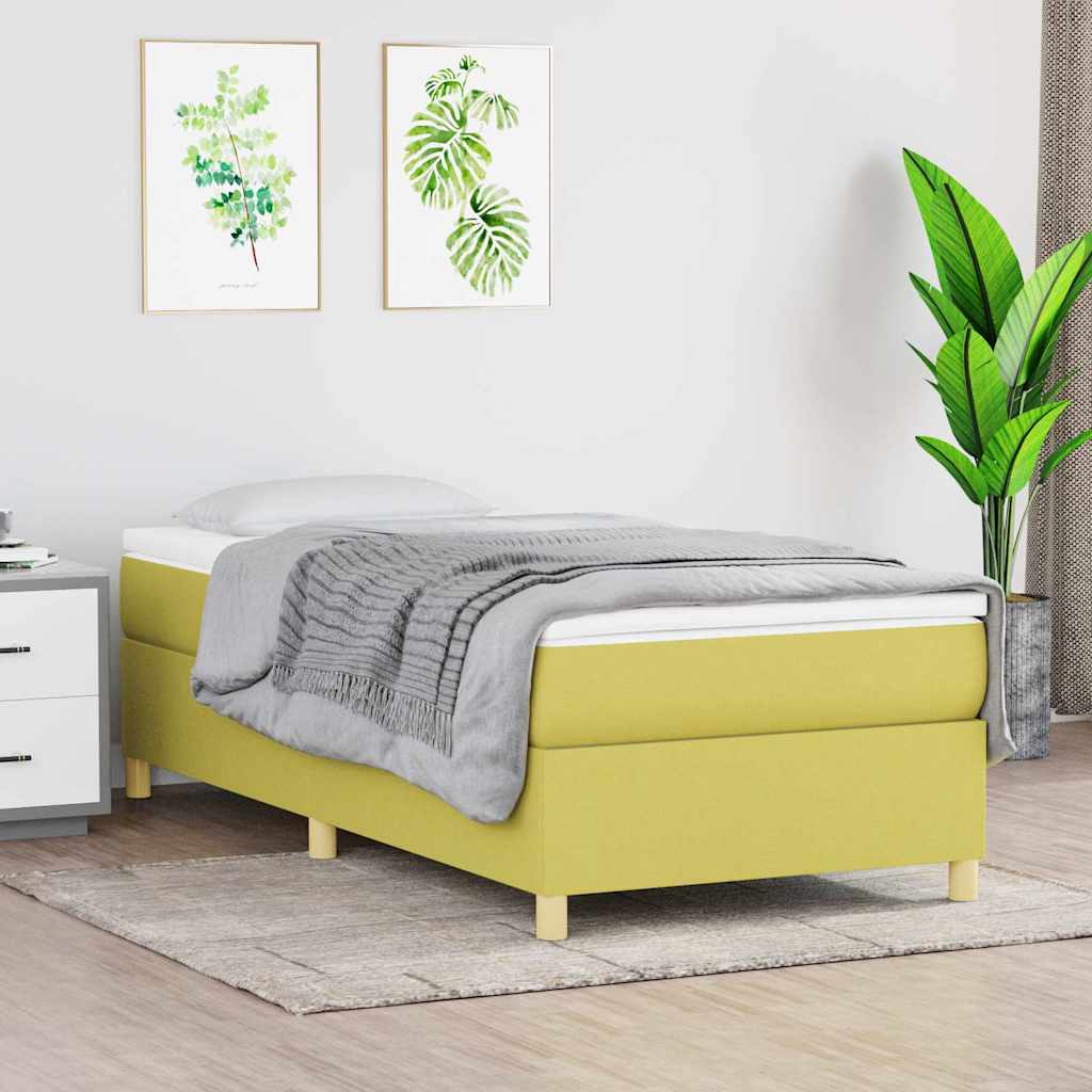 Boxspring sengeramme 80x200 cm stof grøn