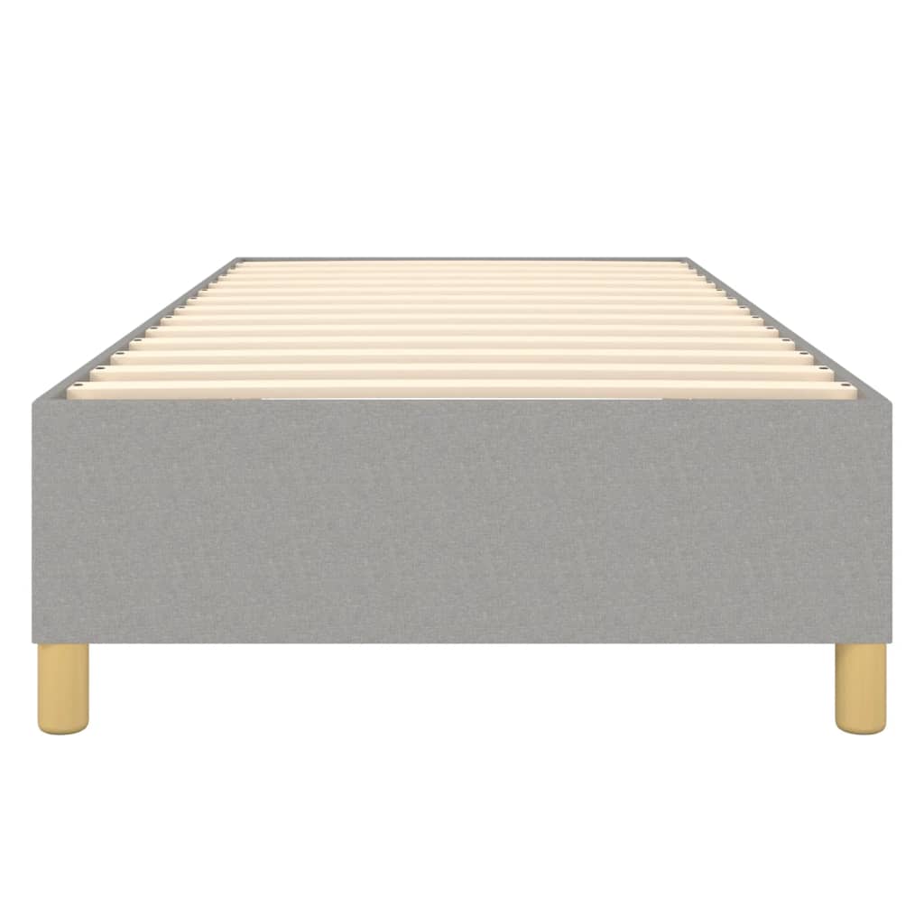 Boxspring sengeramme Lysegrå 90x190 cm Stof