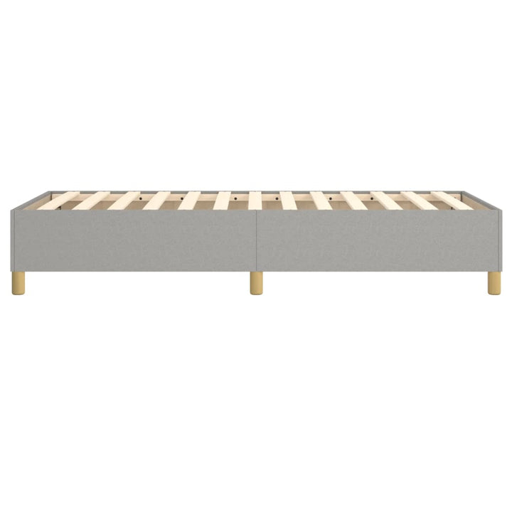 Boxspring sengeramme Lysegrå 90x190 cm Stof