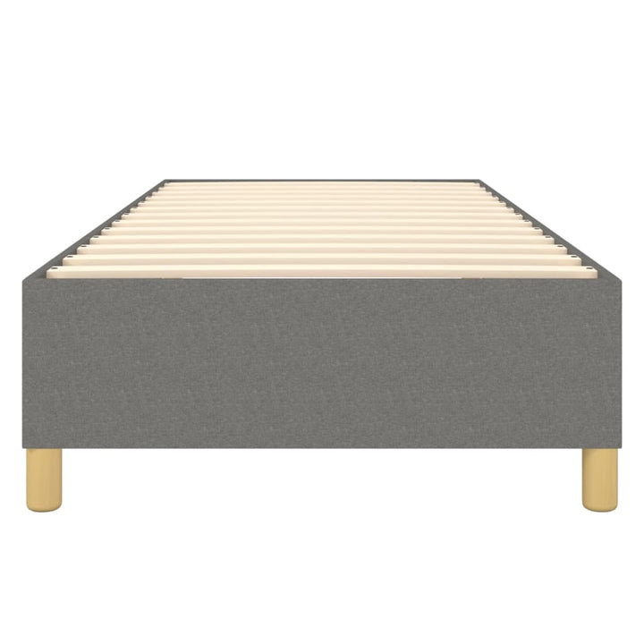 Boxspring sengeramme Mørkegrå 90x190 cm Stof