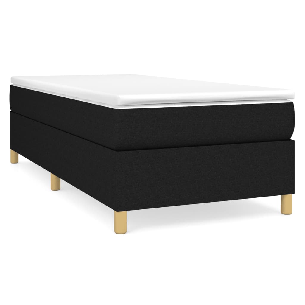 Boxspring sengeramme 90x190 cm stof sort