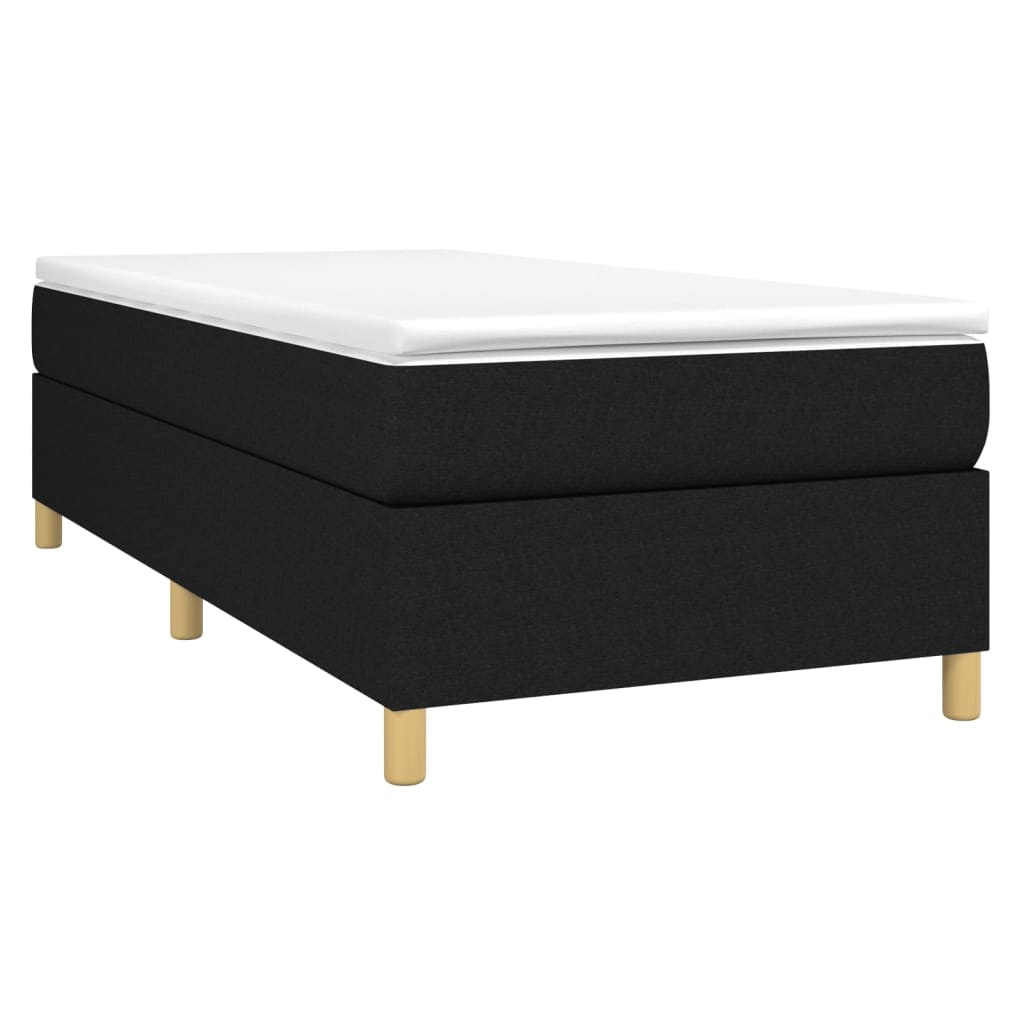 Boxspring sengeramme 90x190 cm stof sort