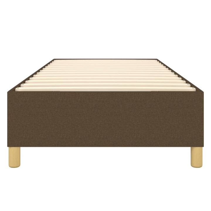 Boxspring sengeramme Mørkebrun 90x190 cm Stof