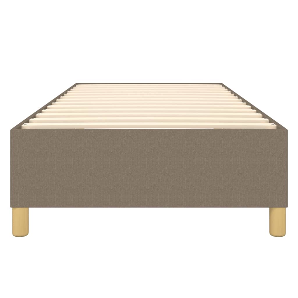 Boxspring sengeramme 90x190 cm stof gråbrun