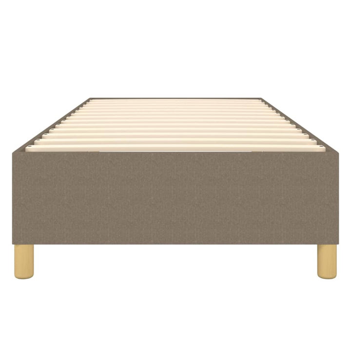 Boxspring sengeramme 90x190 cm stof gråbrun