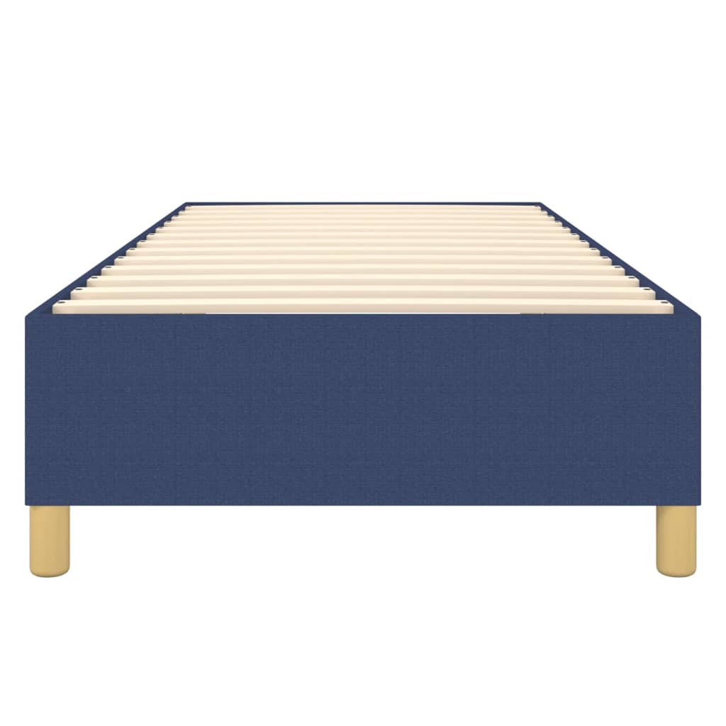 Boxspring sengeramme 90x190 cm stof blå