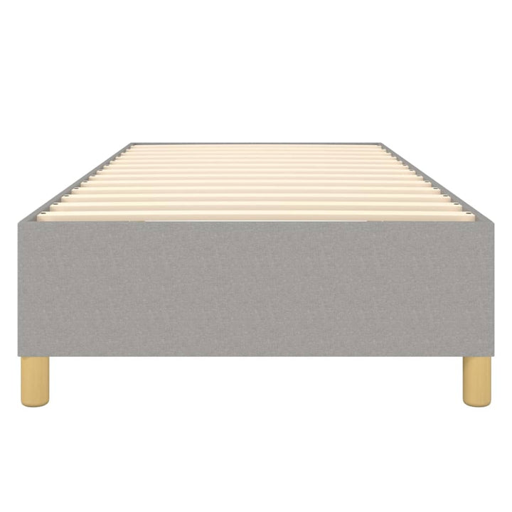 Boxspring sengeramme Lysegrå 90x200 cm Stof