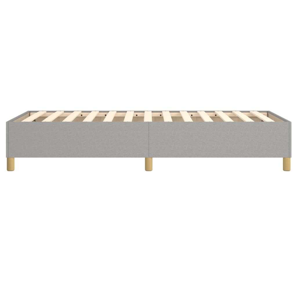 Boxspring sengeramme Lysegrå 90x200 cm Stof