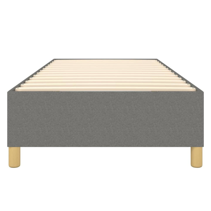 Boxspring sengeramme Mørkegrå 90x200 cm Stof
