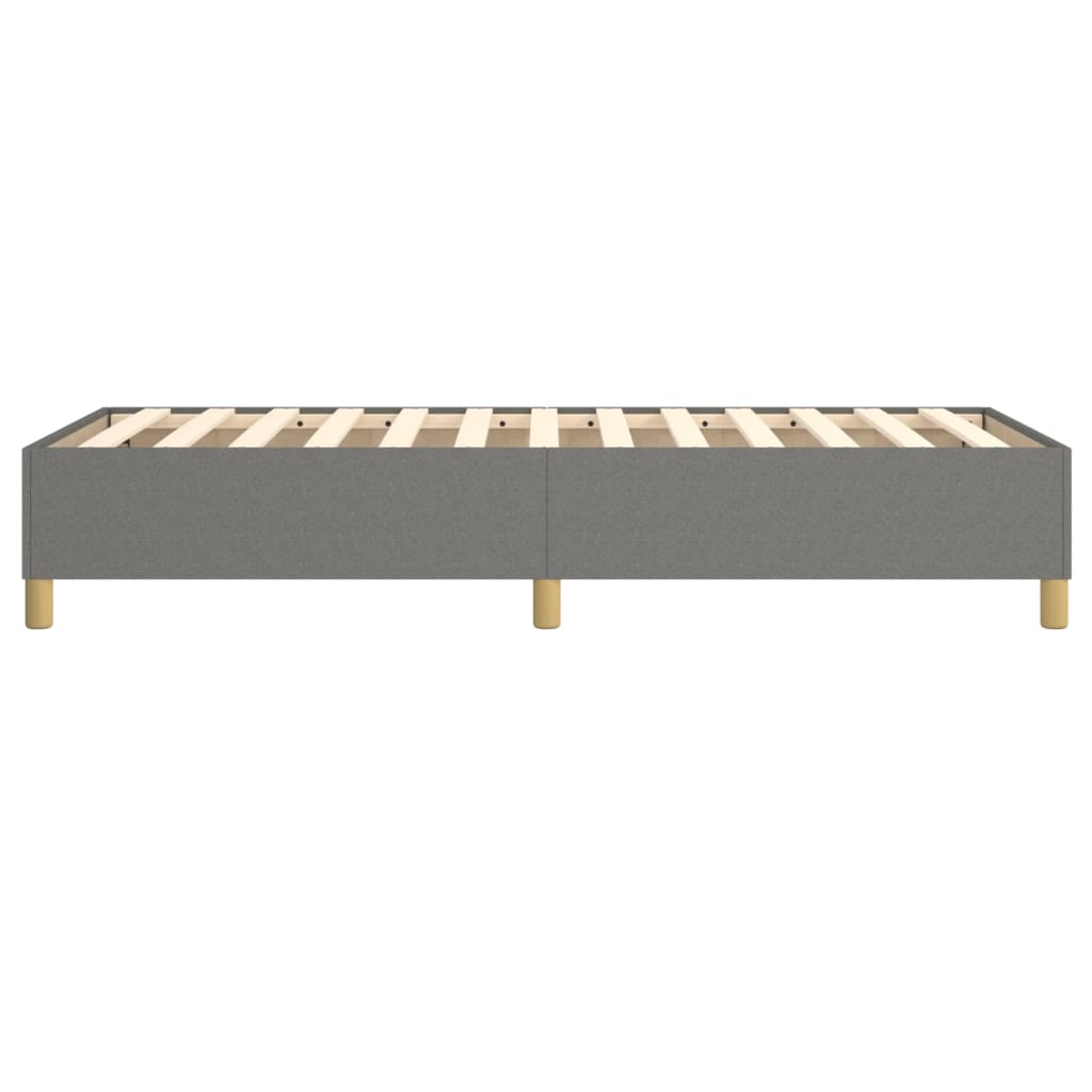 Boxspring sengeramme Mørkegrå 90x200 cm Stof