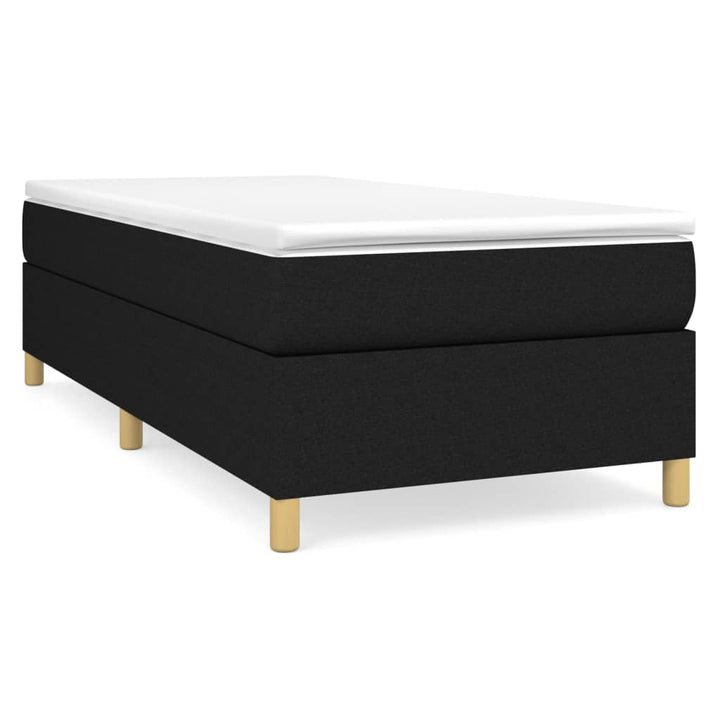 Boxspring sengeramme 90x200 cm stof sort