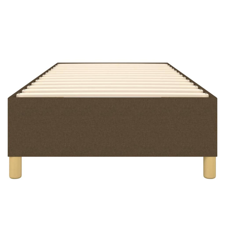 Boxspring sengeramme Mørkebrun 90x200 cm Stof
