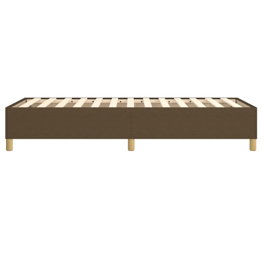 Boxspring sengeramme Mørkebrun 90x200 cm Stof