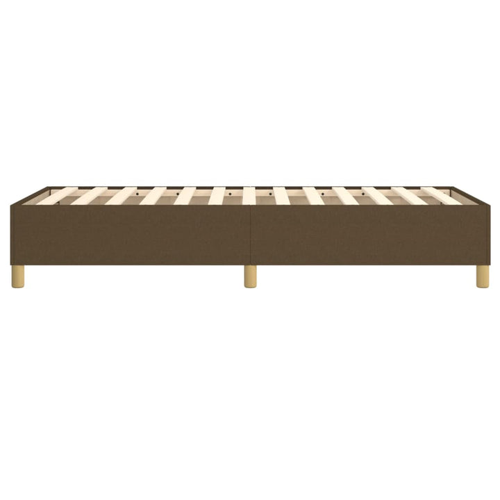 Boxspring sengeramme Mørkebrun 90x200 cm Stof