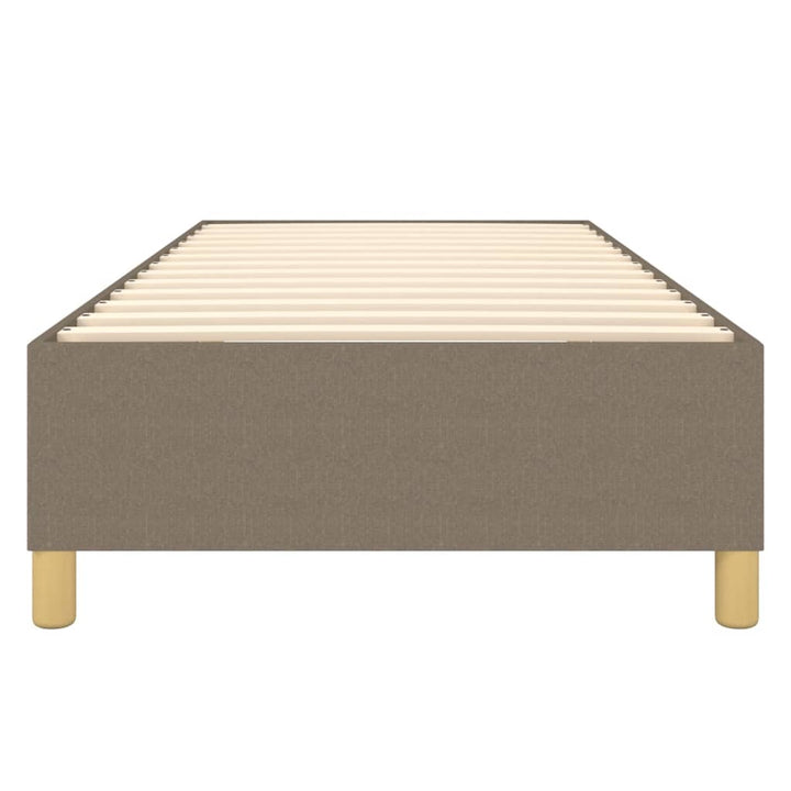 Boxspring sengeramme 90x200 cm stof gråbrun
