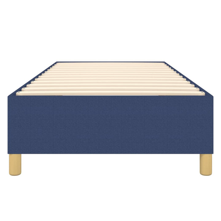 Boxspring sengeramme 90x200 cm stof blå