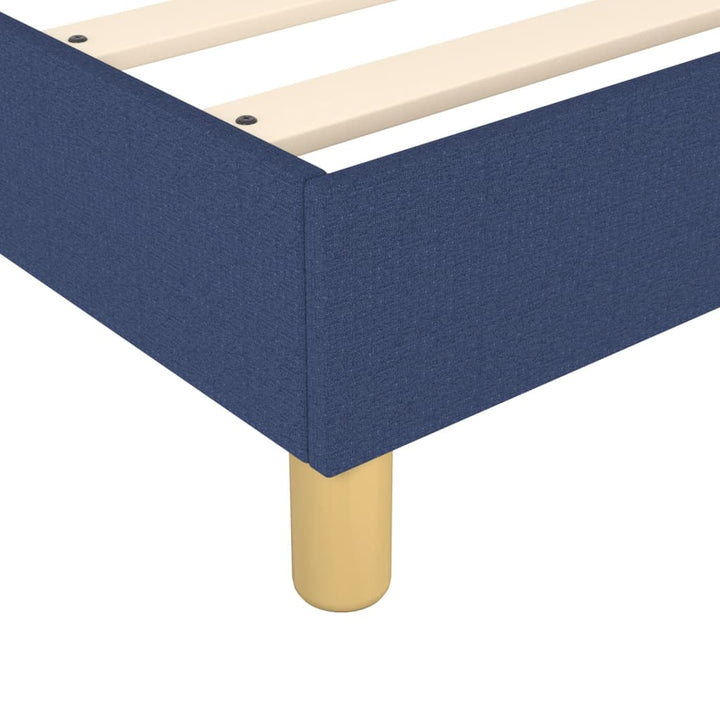 Boxspring sengeramme 90x200 cm stof blå