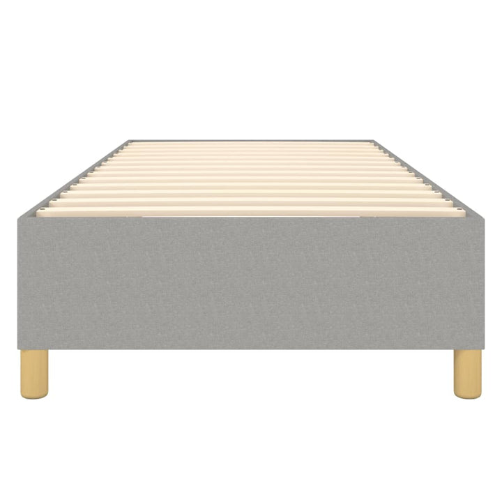 Boxspring sengeramme Lysegrå 100x200 cm Stof